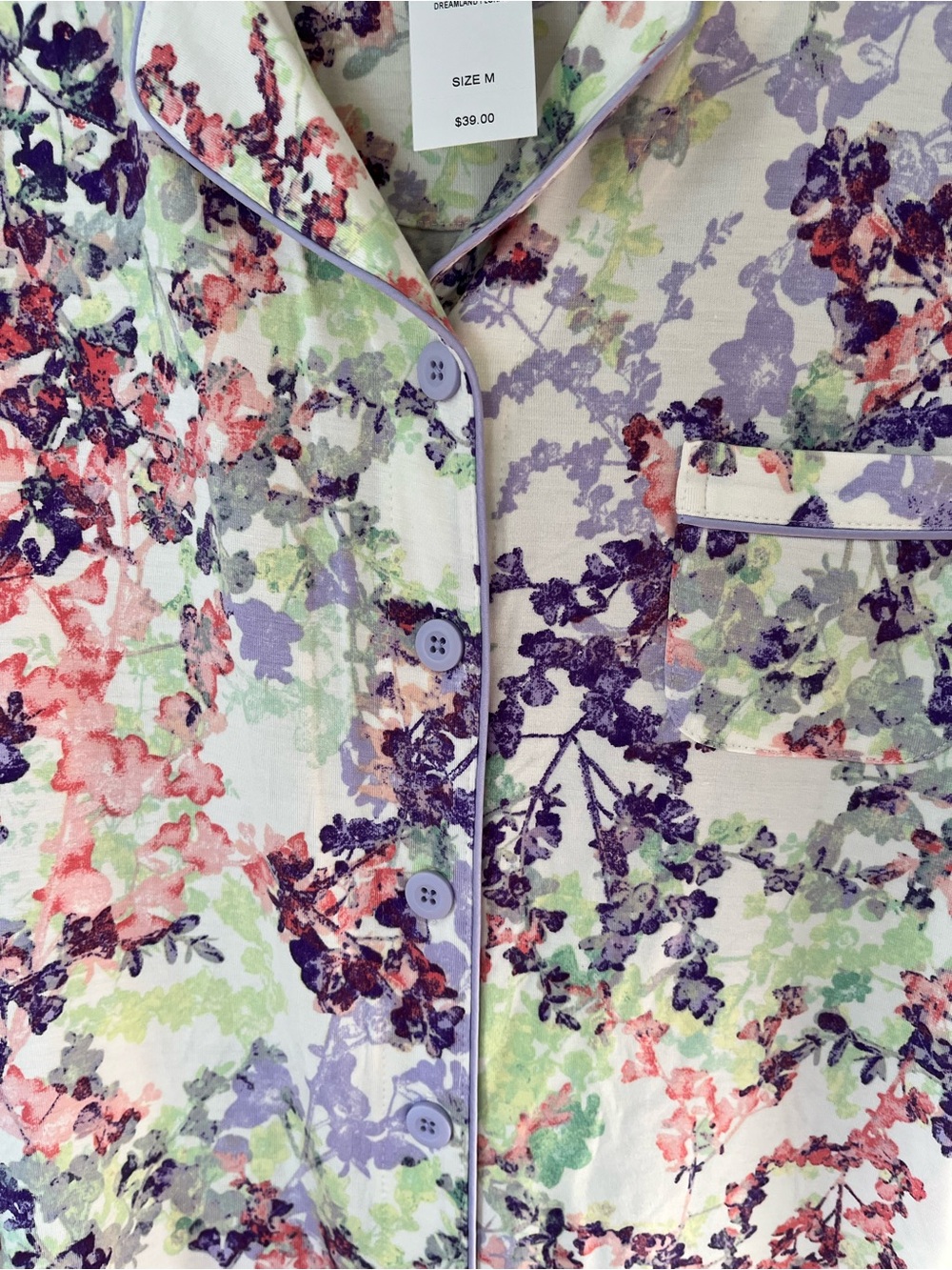 Soma EMB Cool Nights Pajama Set in Dreamland Floral Sz M NWT ⭐️ - Picture 6 of 9